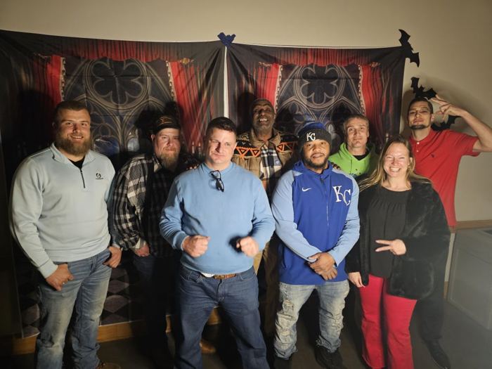 Team group event backdrop